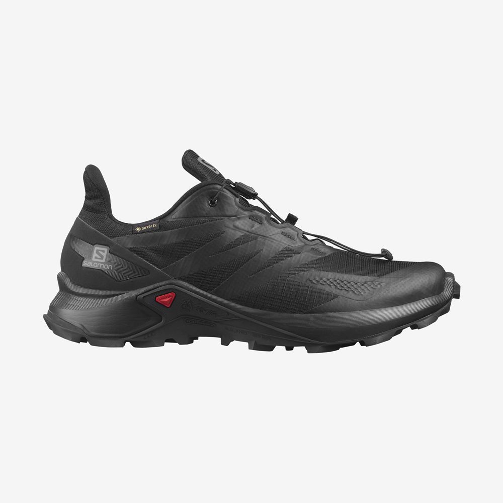 Chaussures De Trail Running Salomon Homme Noir - Salomon SUPERCROSS BLAST GTX - France (1047-IZLAX)